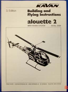 2057a - Assembly & flying instructions"ALOUETTE II"